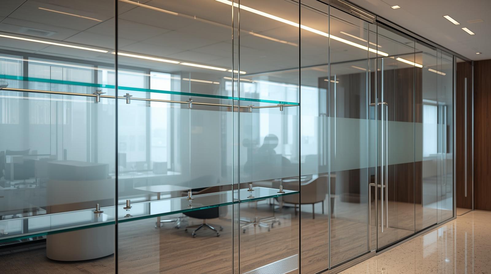 Glass partition protection