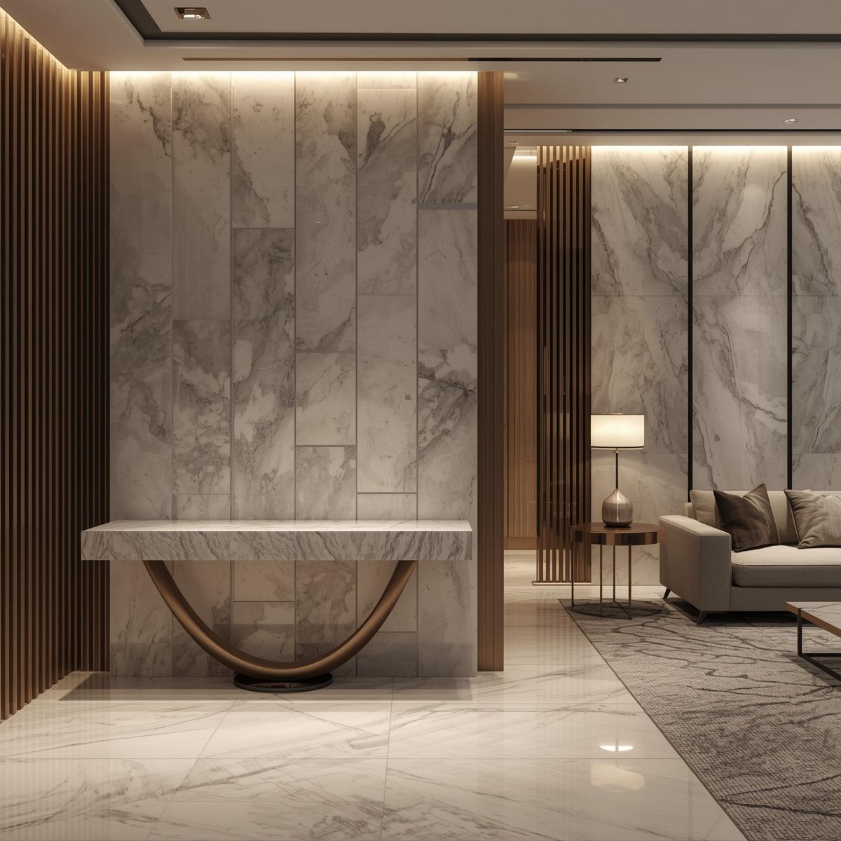 Marble Console Table Protection Film